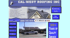 Desktop Screenshot of calwestroofing.com